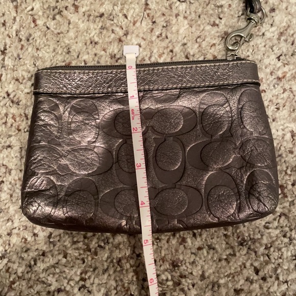 Coach Y2K Metallic Logo Leather Wristlet - Picture 8 of 8